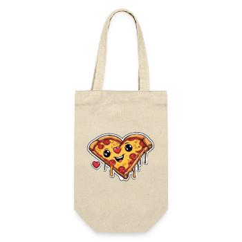 Pizza Lover - Gift Bag for Bottles - nature - Front