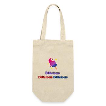 Bilicious - Geschenkbeutel für Flaschen - Natur - Vorne