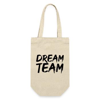 dream team - Geschenkbeutel für Flaschen - Natur - Vorne
