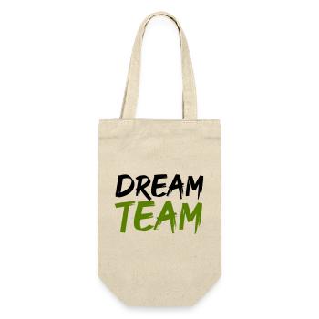 dream team - Geschenkbeutel für Flaschen - Natur - Vorne