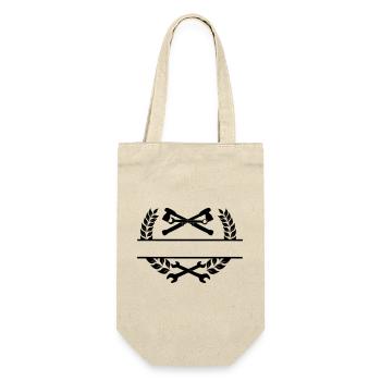 Mechanic logo garage - Gift Bag for Bottles - nature - Front