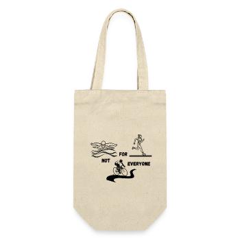 Triathlon - Not for everyone - Geschenkbeutel für Flaschen - Natur - Vorne