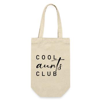 cool aunts club - Geschenkbeutel für Flaschen - Natur - Vorne