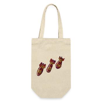 Bomb atmosphere, against war and violence - Gift Bag for Bottles - nature - Front