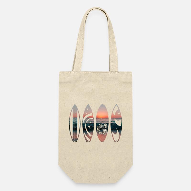 Sunset Surfboards - Gift Bag for Bottles - nature