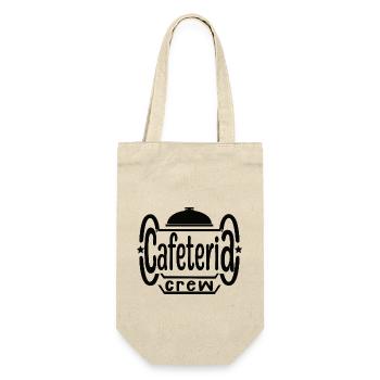 lustiges Cafeteria-Crew-Design - Geschenkbeutel für Flaschen - Natur - Vorne