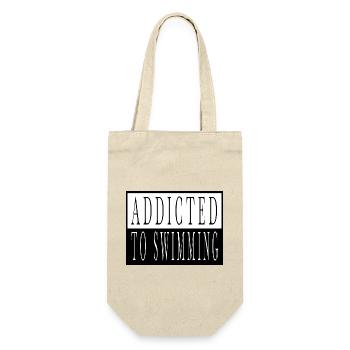 Amour Humour Piscine T-shirts Nageur Geek - Sac à bouteille - nature - Devant