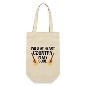 Comté Musique Vintage Amateur de musique Western Country C - Sac à bouteille - nature - Devant