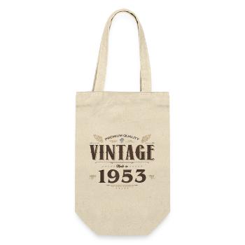 71 ans vintage 1953 édition limitée 71ème - Sac à bouteille - nature - Devant