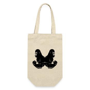 Gorilla 2 - Gift Bag for Bottles - nature - Front
