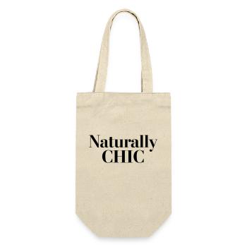 Naturrally Chic - Geschenkbeutel für Flaschen - Natur - Vorne