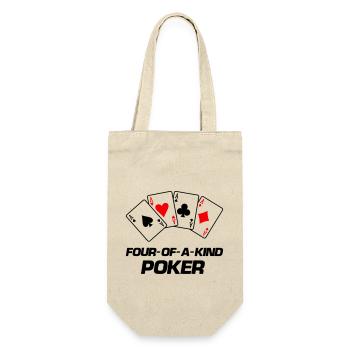 poker four of a kind - Gift Bag for Bottles - nature - Front