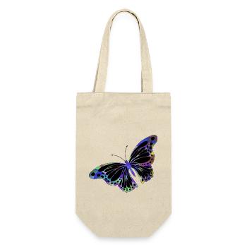 Schmetterling - Geschenkbeutel für Flaschen - Natur - Vorne