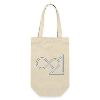 Bitcoin 21 Million Infinite Minimalist - Gift Bag for Bottles - nature - Front