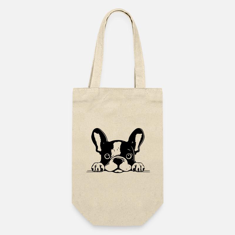 Bouledogue français - Sac à bouteille - nature