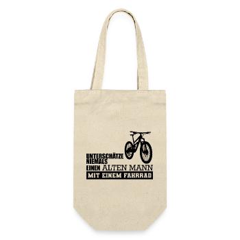 Funny Bicycle Saying - Gift Bag for Bottles - nature - Front