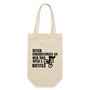 Funny Bicycle Saying - Gift Bag for Bottles - nature - Front