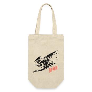 Borkum Sturzflug Tiefflieger Möwe Urlaub T-Shirt - Geschenkbeutel für Flaschen - Natur - Vorne