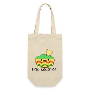 holy guacamoly cute kawaii mexican food - Gift Bag for Bottles - nature - Front