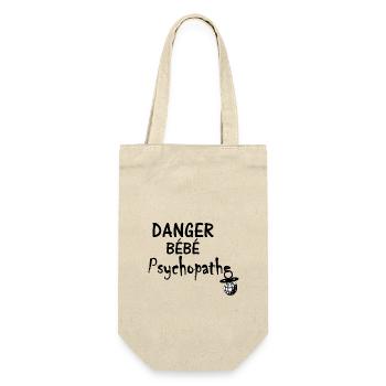 Danger Bébé Psychopathe - Sac à bouteille - nature - Devant