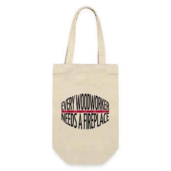 Hommes A Charpentiers Prière T-shirts - Sac à bouteille - nature - Devant