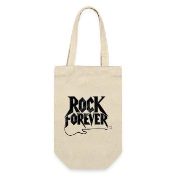 ROCK FOREVER - Geschenkbeutel für Flaschen - Natur - Vorne