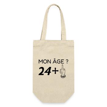 mon âge 25 - Sac à bouteille - nature - Devant
