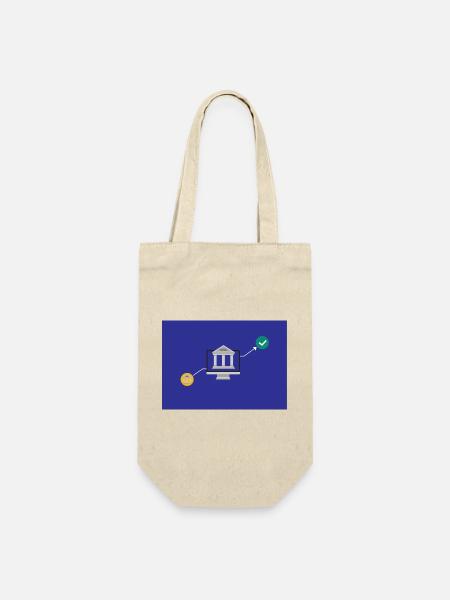 BANK - Geschenkbeutel für Flaschen - Natur