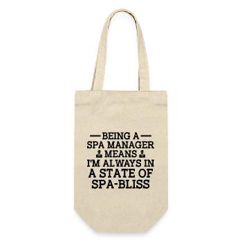 Gestionnaire de SPA Emploi Bien-être Drôle Gestion de SPA Sayi - Sac à bouteille - nature - Devant