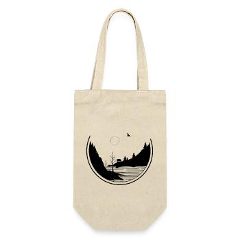 Lonely Fjord Nature - Geschenkbeutel für Flaschen - Natur - Vorne
