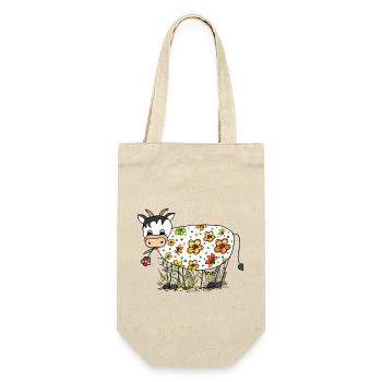 Cow - Gift Bag for Bottles - nature - Front