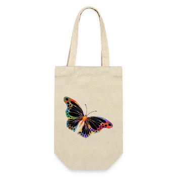 Schmetterling - Geschenkbeutel für Flaschen - Natur - Vorne