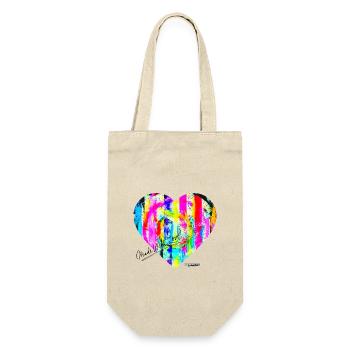 "MadeW-LOVE" by Acryl Galerie & Design - Geschenkbeutel für Flaschen - Natur - Vorne