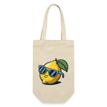 Lemon Sunglasses Summer - Gift Bag for Bottles - nature - Front