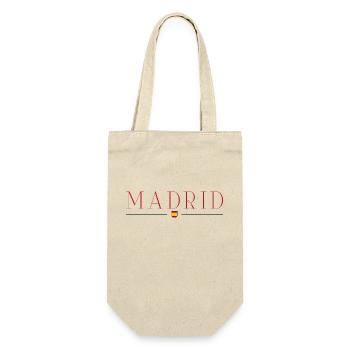 Madrid, Espagne Style Design T-Shirt - Sac à bouteille - nature - Devant