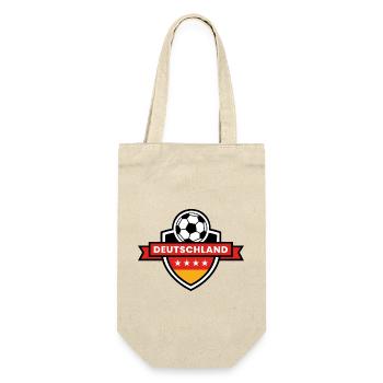 German Football Team Coat of Arms with Ball - Gift Bag for Bottles - nature - Front