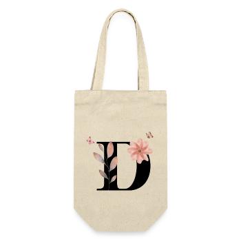 Wildflower Watercolor Letter - Gift Bag for Bottles - nature - Front