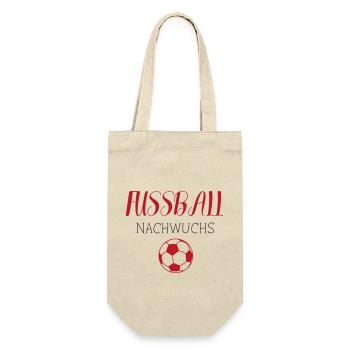 FUßBALL NACHWUCHS - Geschenkbeutel für Flaschen - Natur - Vorne