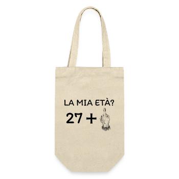 My age 28 - Gift Bag for Bottles - nature - Front