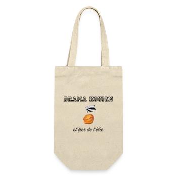 Fier d être un drama kouign Blk - Sac à bouteille - nature - Devant