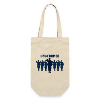 Uni-n-formed Uni-n-formiert - Gift Bag for Bottles - nature - Front