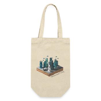 Géométrique low poly - Sac à bouteille - nature - Devant