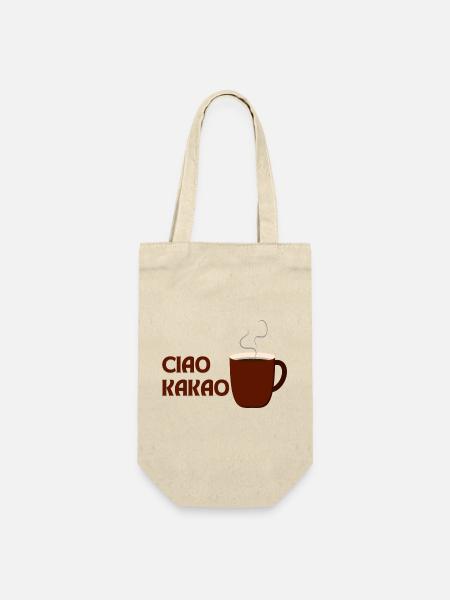 Ciao Kakao - Geschenkbeutel für Flaschen - Natur