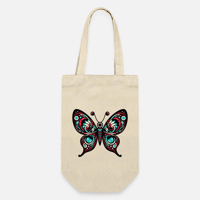Frosch, Psychedelisch, Pilze, Kunst, Surreal, Farb - Geschenkbeutel für Flaschen - Natur
