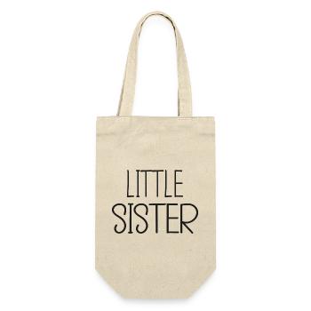 Little sister - Petite Sœur - grand cœur - Sac à bouteille - nature - Devant