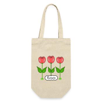 Roses - Sac à bouteille - nature - Devant