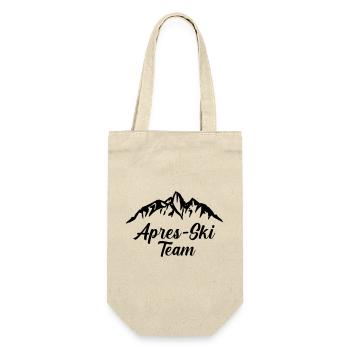 apres ski team mountains - Geschenkbeutel für Flaschen - Natur - Vorne