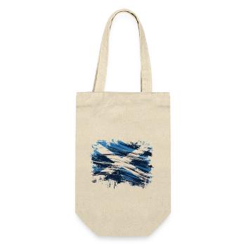Scotland Flag - Schottland Flagge - Geschenkbeutel für Flaschen - Natur - Vorne