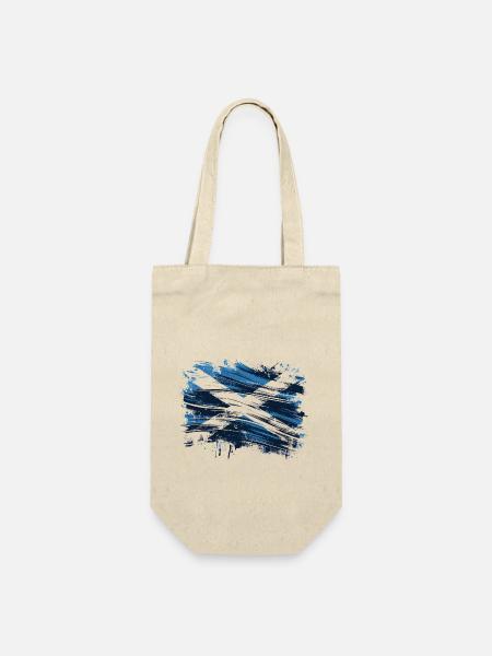 Scotland Flag - Schottland Flagge - Geschenkbeutel für Flaschen - Natur