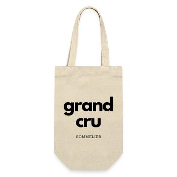 grand cru sommelier - Geschenkbeutel für Flaschen - Natur - Vorne